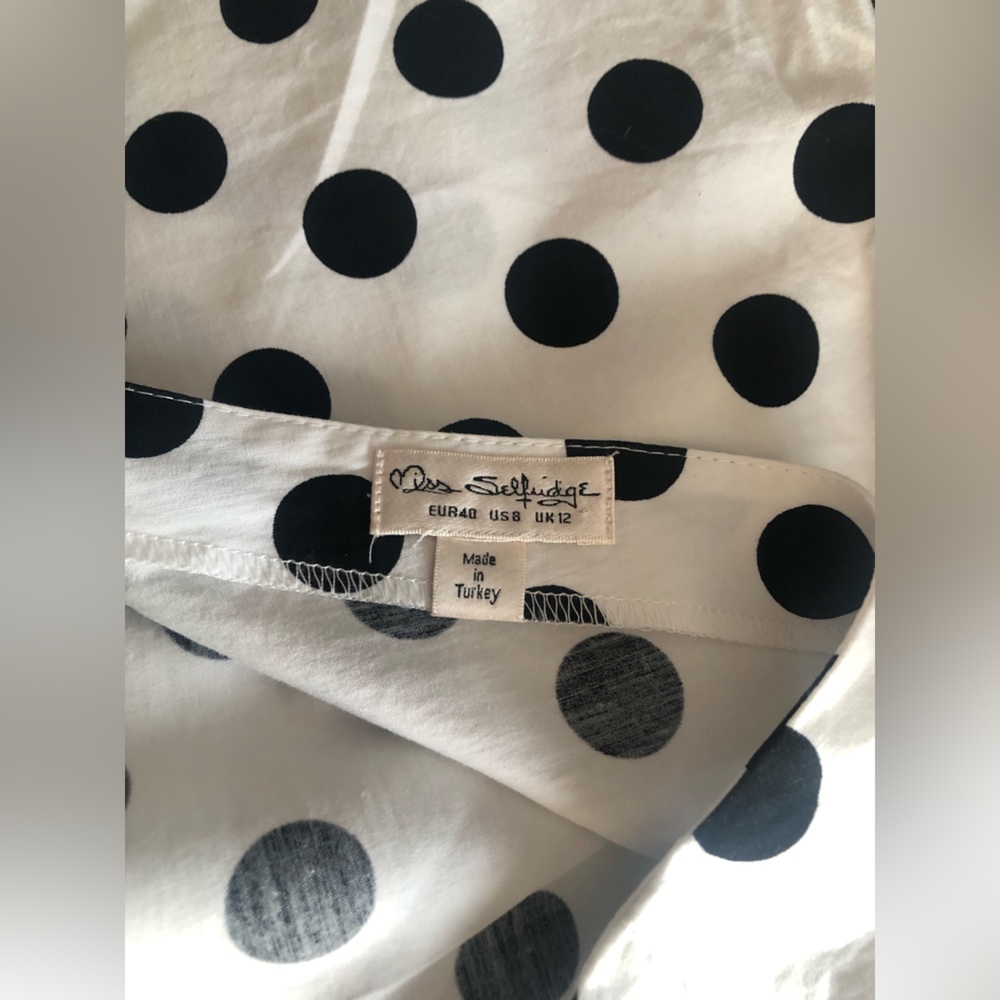 Anthropologie Miss Selfridge Puff Sleeve Top - Picture 7 of 7